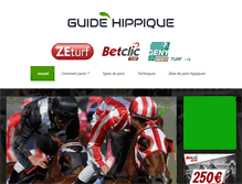 Tablet Screenshot of guide-hippique.com